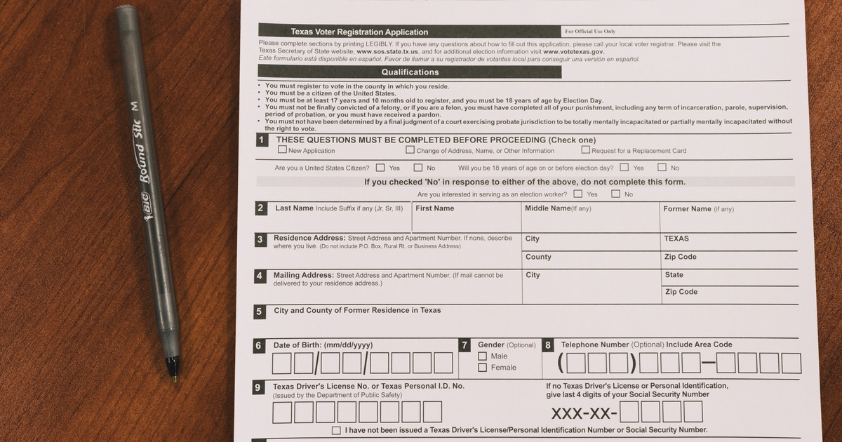 How to register to vote in Texas before the Oct. 7 deadline | The Texas